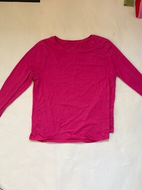 Long Sleeve Girls Wonder Nation Shirt Pink